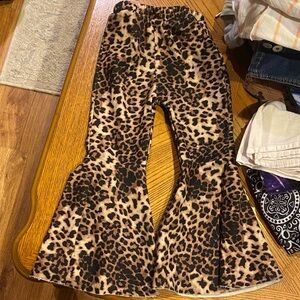 Chic Kids Leopard Print Flared Pants